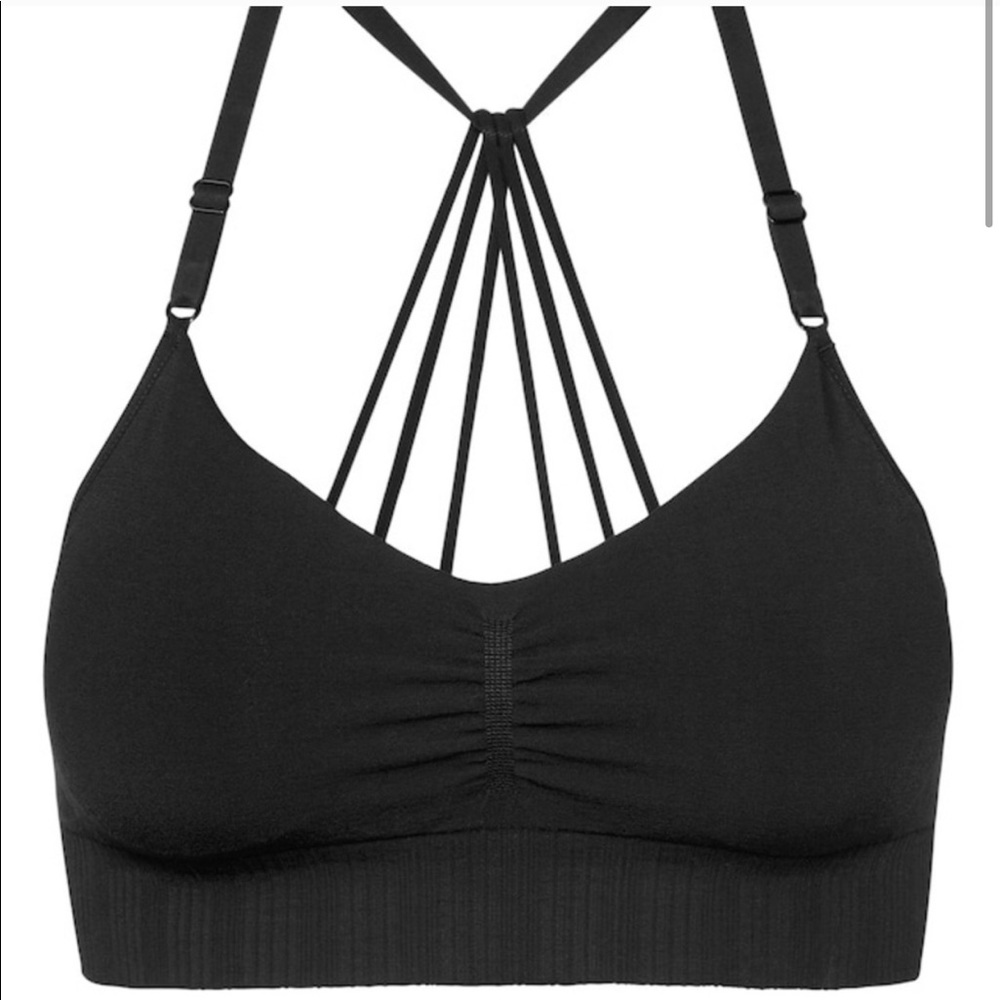 Athleta Adjustable Seamless Bra XS black